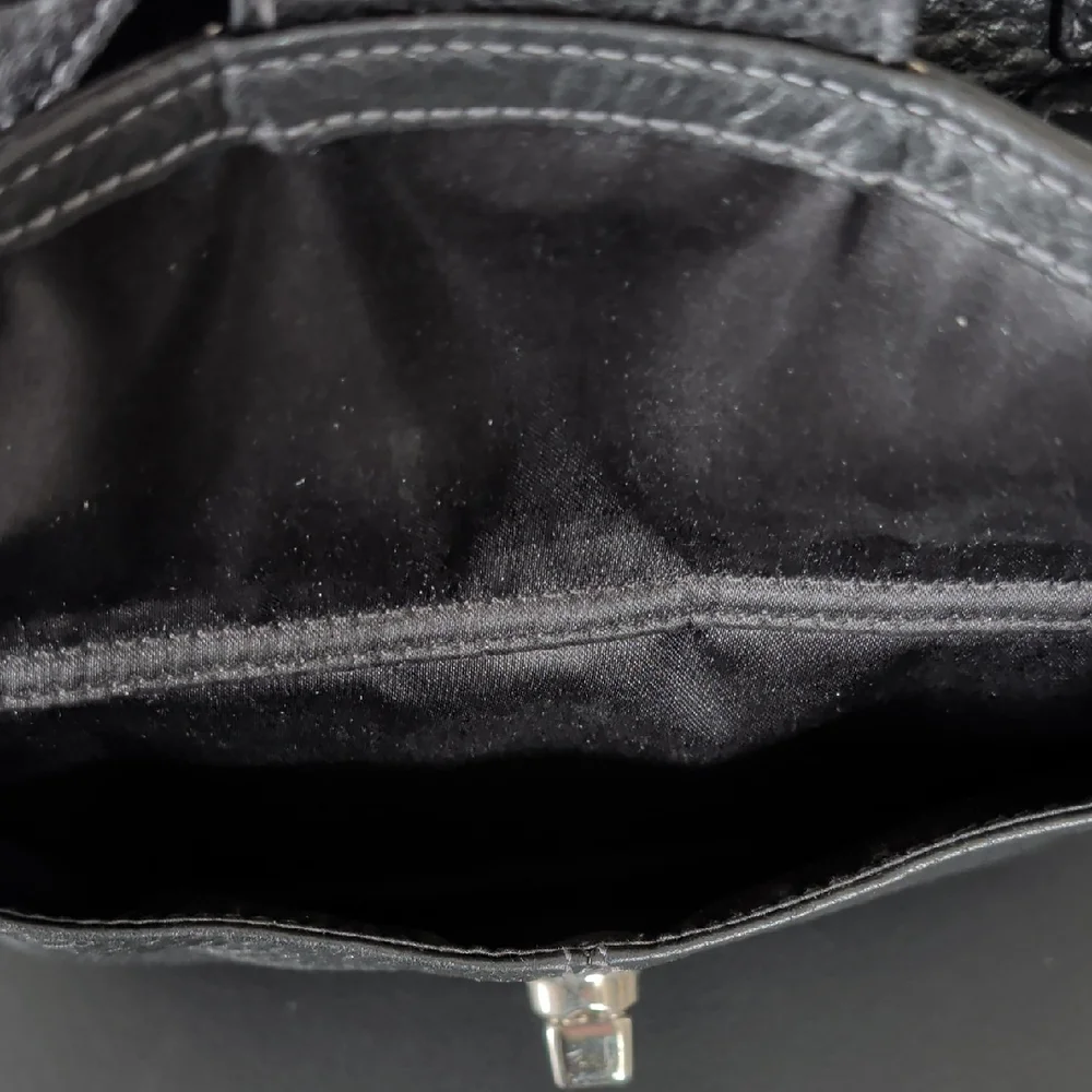 Coach "Penelope" (F19264) Black Soft Pebbled Leather Tote EUC - Picture 7 of 16